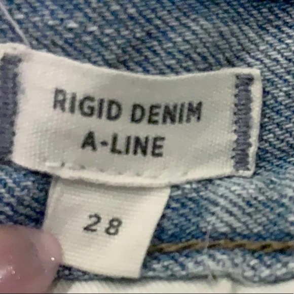 Madewell Rigid Denim A-Line Mini Skirt - Picture 6 of 6